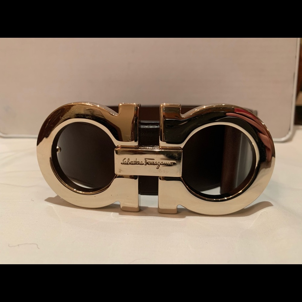 Men's Brown Leather Salvatore Ferragamo belt